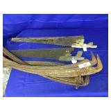 Selection of 2 Handsaws & 5 Sickle Blades