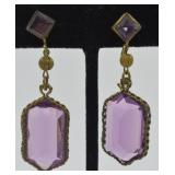 ANTIQUE AMYTHYST EARRINGS