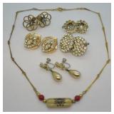 STERLING AND LEAD CRYSTAL EARRINGS