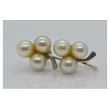14K GOLD PEARL EARINGS