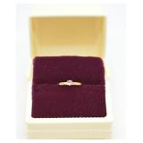 10 K BABY RING W DIAMOND