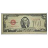 1928 TWO DOLLAR RED SEAL