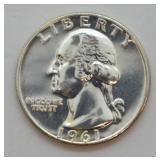 1961 PROOF QUARTER