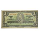 1937 CANAD DOLLAR BILL