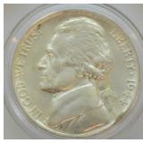 GEM 1944 P SILVER NICKLE