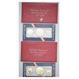TWO SILVER BICENTENNIAL MINT SETS