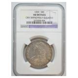 1830 BUST HALF  NGC AU