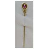 14 K GOLD RUBY LAPELL PEN
