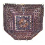 Antique Persian Camel Saddle Carpet Blanket