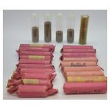 24 pcs. Partial & Full Rolls of Vintage Pennies