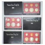 1980, 81 & 82  U.S. Proof Sets