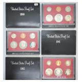 1980, 81 & 82  U.S. Proof Sets