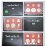 1980, 81 & 82  U.S. Proof Sets
