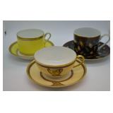 3 pcs. Teacup & Saucer Sets
