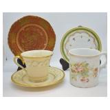 4 pcs. Vintage Porcelain Saucers & Cups