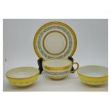 3 pcs. Vintage Porceain Teacups & Saucer