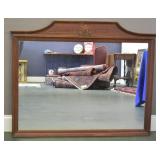 Vintage Wall Mirror - Solid Wood Frame
