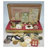 Vintage Remington Case FULL of Buttons