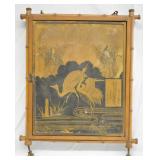 ca. 1880 French Japonica Tri-Fold Vanity Mirror