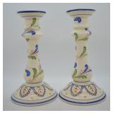 Vintage Tiffany & Co. Porcelain Candlestick Set