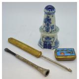 Vintage Sterling Cigarette Holder & More