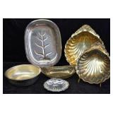 6 pcs. Silver Plate Serving Ware / Trays & Baskets