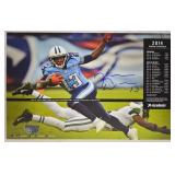 Kendall Wright Signed Titans Poster