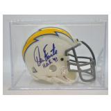 Dan Fouts Signed Mini-Helmet w/case