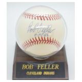 Bob Feller signed baseball
