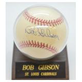 Bob Gibson signed baseball
