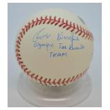 Baseball signed by Olympians