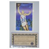 Signed Dolph Schayes Basketbal HOF Card