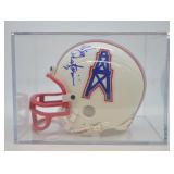 Signed Houston Oilers Mini-Helmet