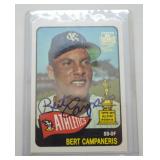 Bert Campaneris signed Trading Card