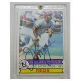Joe Morgan signed Trading Card