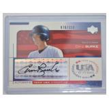 Chris Burke signed Trading Card