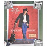 Blake Shelton signed Poster