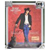 Blake Shelton signed Poster