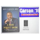 Book Signed by Ben Carson, MD