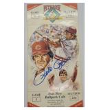 Picture Card Signed by Pete Rose