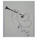 Sketch Signed by Pete Fountain