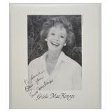 Photo Signed by Gisele MacKenzie