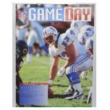 Houston Oilers Game Day Program Signed by Bruce Ma