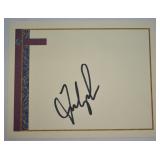 Index Card Signed by Fred Couples