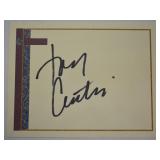 Index Card Signed by Tony Curtis