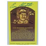 Postcard Signed by Enos Slaughter