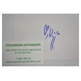 Index Card Signed by Viggo Mortensen
