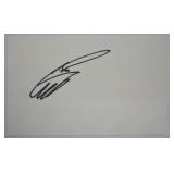 Index Card Signed by Gregg Biffle