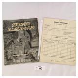 Vintage Monon Railroad Annual Report & Grain Door