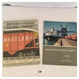 Vintage Railroad Annual Reports-1953 & 1958 Wester